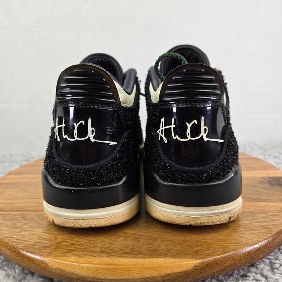 Jordan 3 Retro AWOK Vogue Anna Wintour Black Casual Sneaker Womens 10 BQ3195-001 - Picture 2 of 16